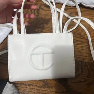 Telfar small white size bag